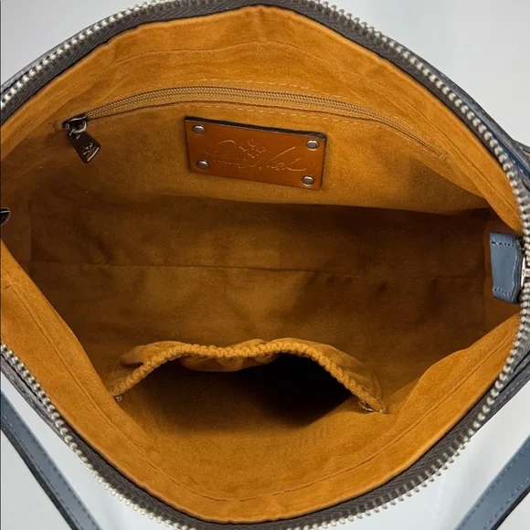 Patricia Nash Nova blue leather shoulder bag - Picture 9 of 16